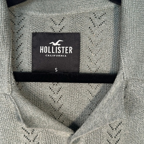 Men’s Hollister Lightweight Knit Short Sleeve cardigan Sweater Size S - Picture 5 of 8